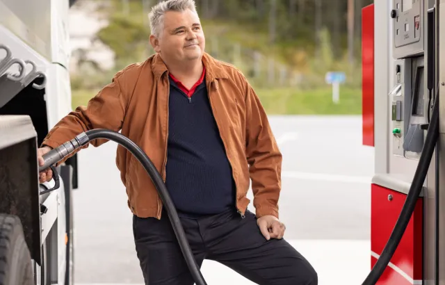 Påfyldning af HVO på lastbil