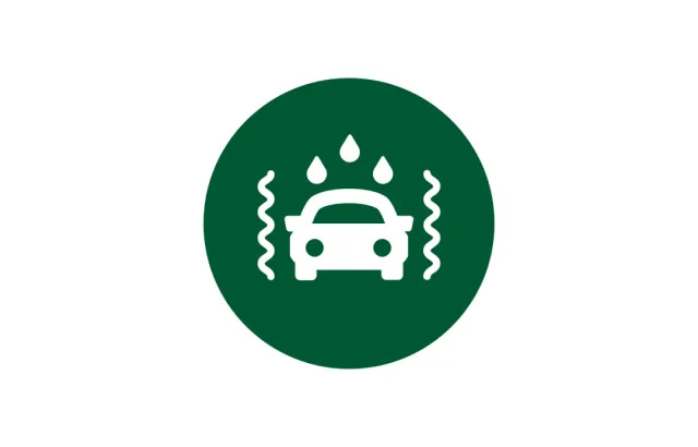 Carwash green circle
